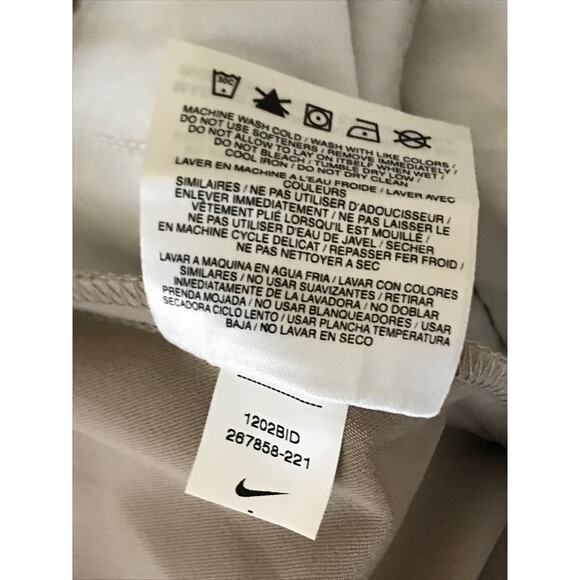 Nike Mens Tan Coaches Performance Chino Pants Size 40 Unhemmed - Picture 12 of 12